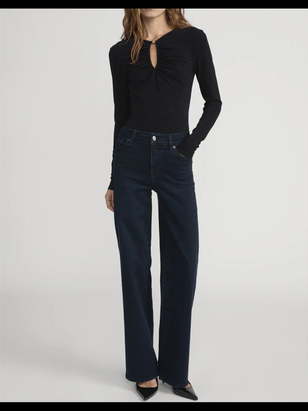 FRAME Le Slim Palazzo High-Rise Wide Leg Jeans in Century Wash NWT